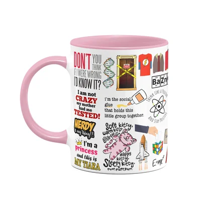 Caneca Geek Icons Moments - The Big Bang Theory - B-pink