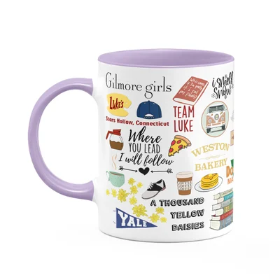 Caneca Geek Icons Moments - Gilmore Gilrs - B-lilac