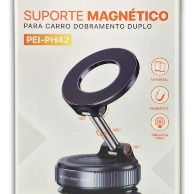 Suporte Magnético Pei-ph42 P/ Celulares Com Dobramento Duplo