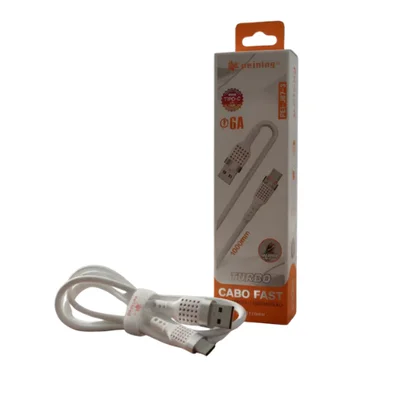 Cabo Usb-a Para Usb-c 1m Branco Carga Rápida