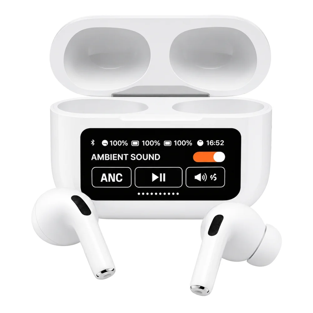 Imagem 3 de 5 do produto Fone Bluetooth Tws Grave Forte Display Digital Cor Branca