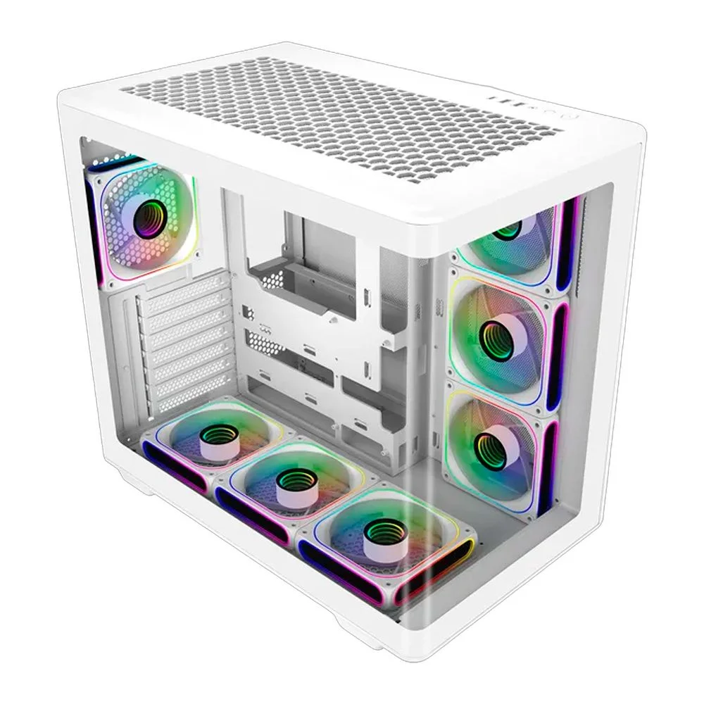 Imagem 2 de 5 do produto Gabinete Cooler Master Elite 600 Atx Branco Vidro Panoramico  E600-wgnn-s00