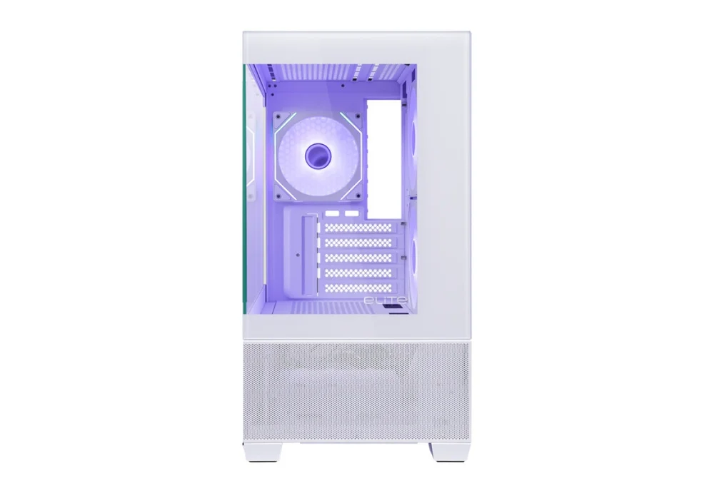 Imagem 2 de 5 do produto Gabinete Cooler Master Elite 490 Branco Vidro Panoramico 3 Fans ARGB  E490-whnn-s00