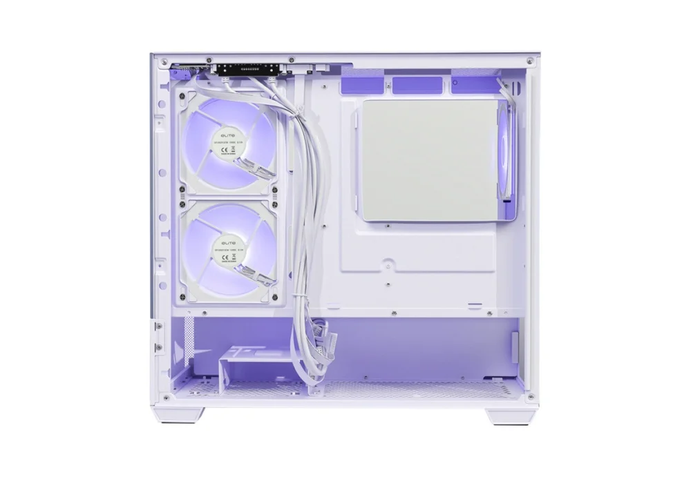 Imagem 3 de 5 do produto Gabinete Cooler Master Elite 490 Branco Vidro Panoramico 3 Fans ARGB  E490-whnn-s00