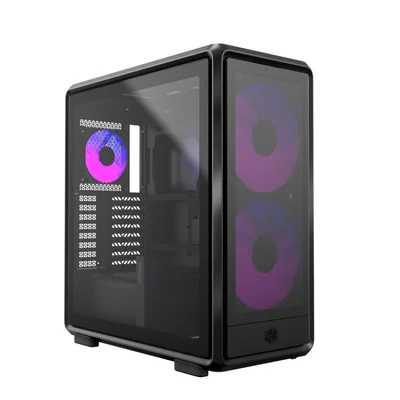 Gabinete Cooler Master Masterframe 600 Mesh Preto 3 Fans ARGB Mf600m-kgnn-s01