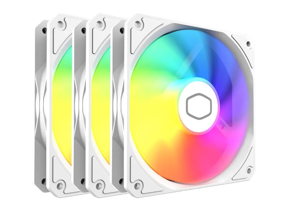 Kit 3 Fan Cooler Para Gabinete Cooler Master Mf120 Lite ARGB Branco 120mm Mfw-b2dn-173pa-r1 4