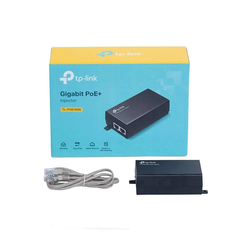 Imagem 2 de 3 do produto Injetor/fonte Poe+ Tp-link 2 Portas Gigabit 30w - Tl-poe160s