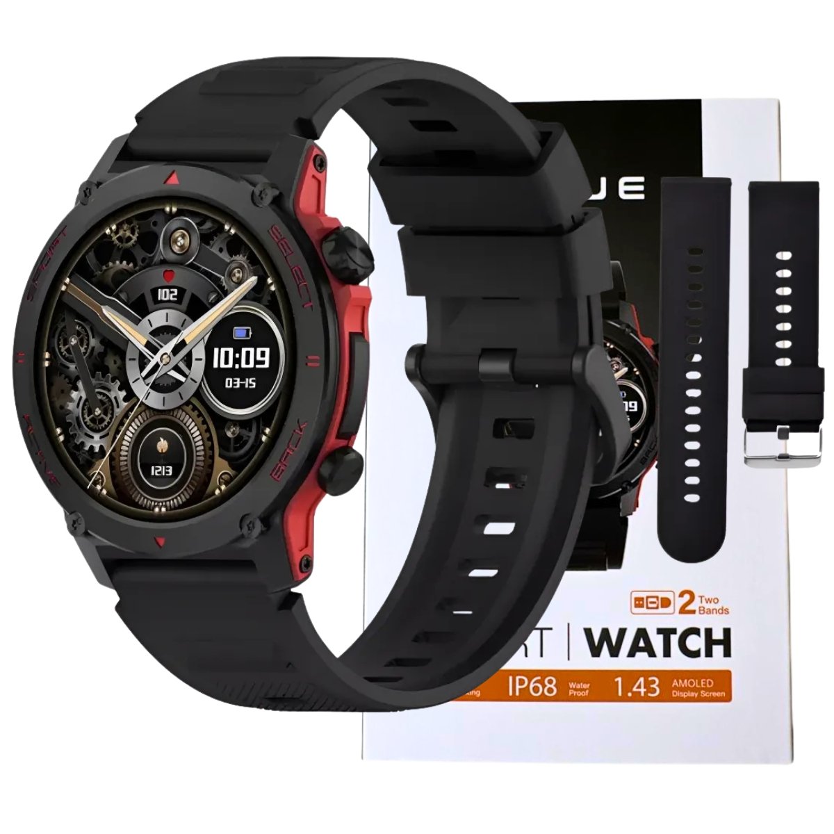 Relógio Inteligente Zw13 Amd Peje Android Ios Gps Chamadas Monitor Esportivo Bateria Longa Duração