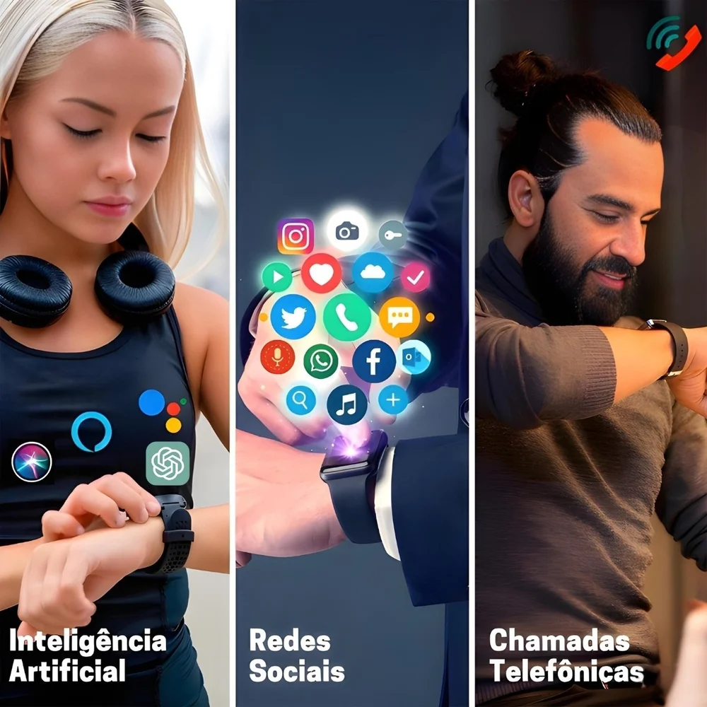 Imagem 2 de 5 do produto Relógio Inteligente Peje Zw15 Redondo Masculino Resistente À Água Monitor Atividades Fisicas