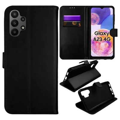 Capa Capinha Carteira Flip Para Samsung Galaxy A23 4g 5g Preto