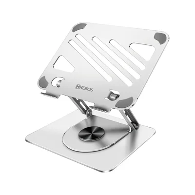 Hrebos Premium Suporte Para Notebook Platinum Tab Mount Ii Su-222 | Rotação 360° | Base Ergonômica | Ajustável