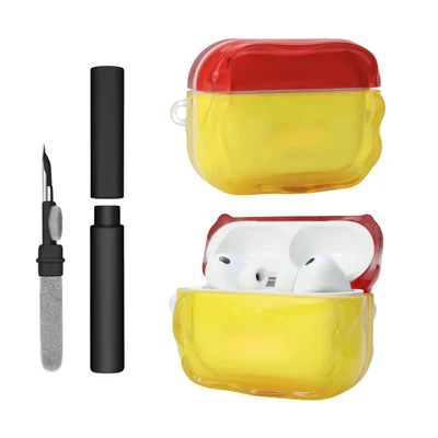 Kit Limpador Para Fones E Capa Protetora De Silicone Nerdcase Compatível Com Airpods Pro 3, Lego Brick