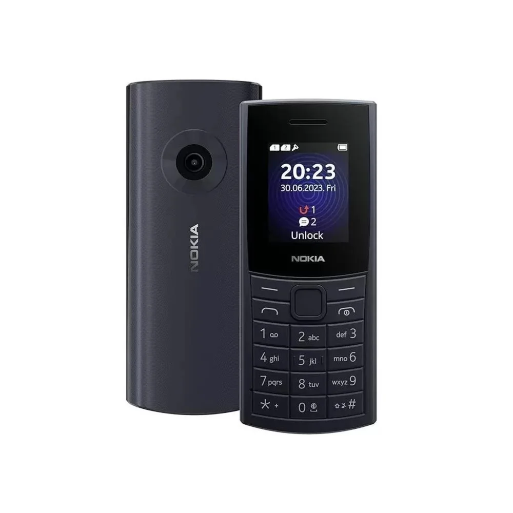 Celular Para Idosos Nokia 110 4g Dois Chips Radio Fm Bluetooth Lanterna preto