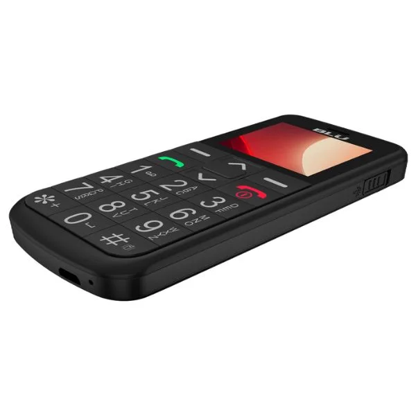 Imagem 3 de 5 do produto Celular Para Idosos Blu Joy 4g Fácil Com Tecla Sos E Números Grandes preto