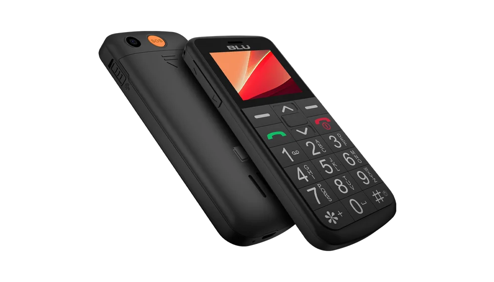 Imagem 4 de 5 do produto Celular Para Idosos Blu Joy 4g Fácil Com Tecla Sos E Números Grandes preto