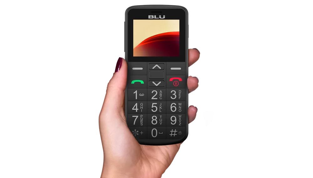 Imagem 5 de 5 do produto Celular Para Idosos Blu Joy 4g Fácil Com Tecla Sos E Números Grandes preto
