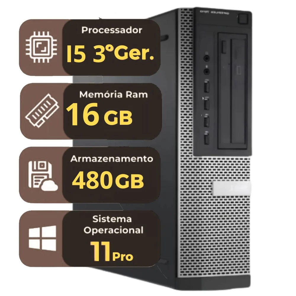 Windowsデスクトップ Dell OptiPlex i5/8GB/SSD256GB/Office Produtos com até 15 OFF no PIX KaBuM