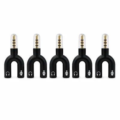 Adaptador Y Para Fone E Microfone Conector Divisor Áudio P2 Splitter Headset Alta Qualidade