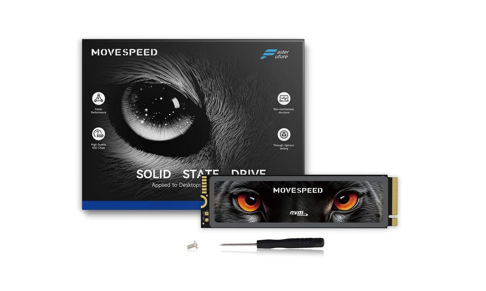 SSD Nvme Movespeed 2TB M.2 PCie 4.0 7450mb/s Dissipador Ps5 PC