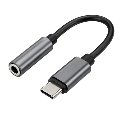 Adaptador P2 Para Usb C Preto Para Áudio Confira Compat.
