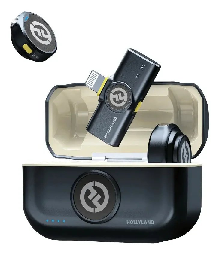 Microfone Duplo Hollyland Lark M2 Duo Iphone Lightning Ios