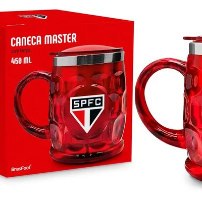 Caneca Plást. Inox Master 450ml Times - São Paulo