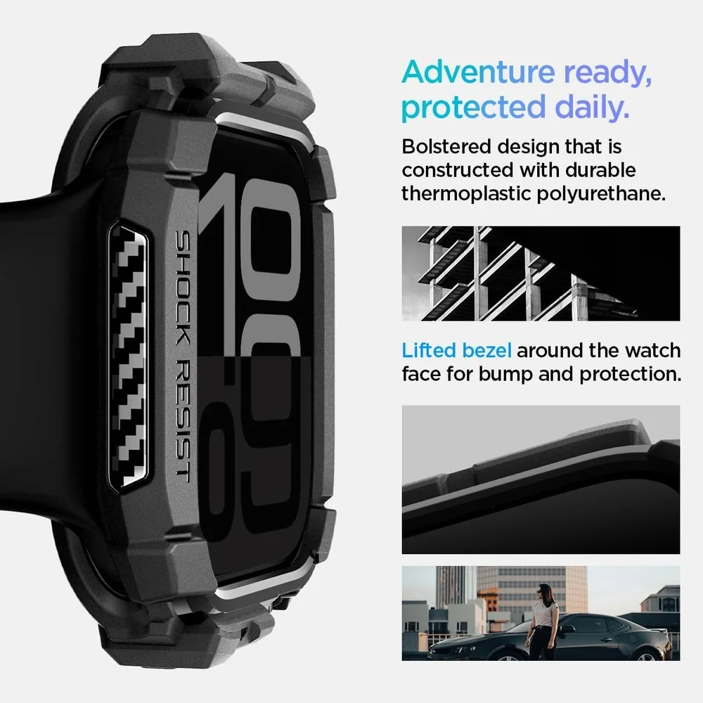 Imagem 2 de 5 do produto Capa Spigen Rugged Armor Para Apple Watch S11 S10 42mm