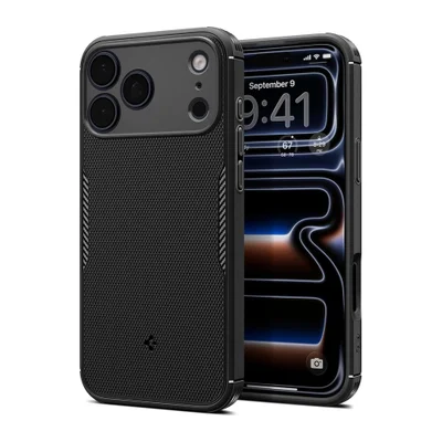 Capa Spigen Core Armor Magfit Para Iphone 17 Pro Preta Fosca