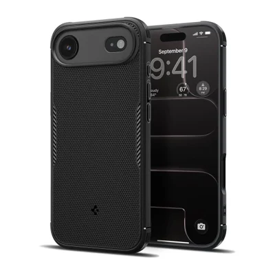 Spigen Capa Core Armor Mag Fit Para Iphone 17 Preto Fosco