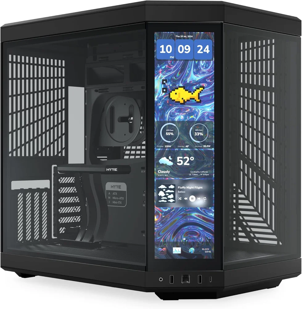 Workstation RTX 5080 Ryzen 9 9950x3d 128GB Ddr5 4TB M.2 Hyte Y70 Touch WINDOWS 11 Pro Ia - view 6