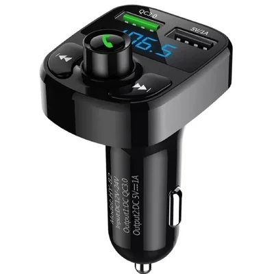 Carregador De  Transmissor Fm Bluetooth Radio Mp3