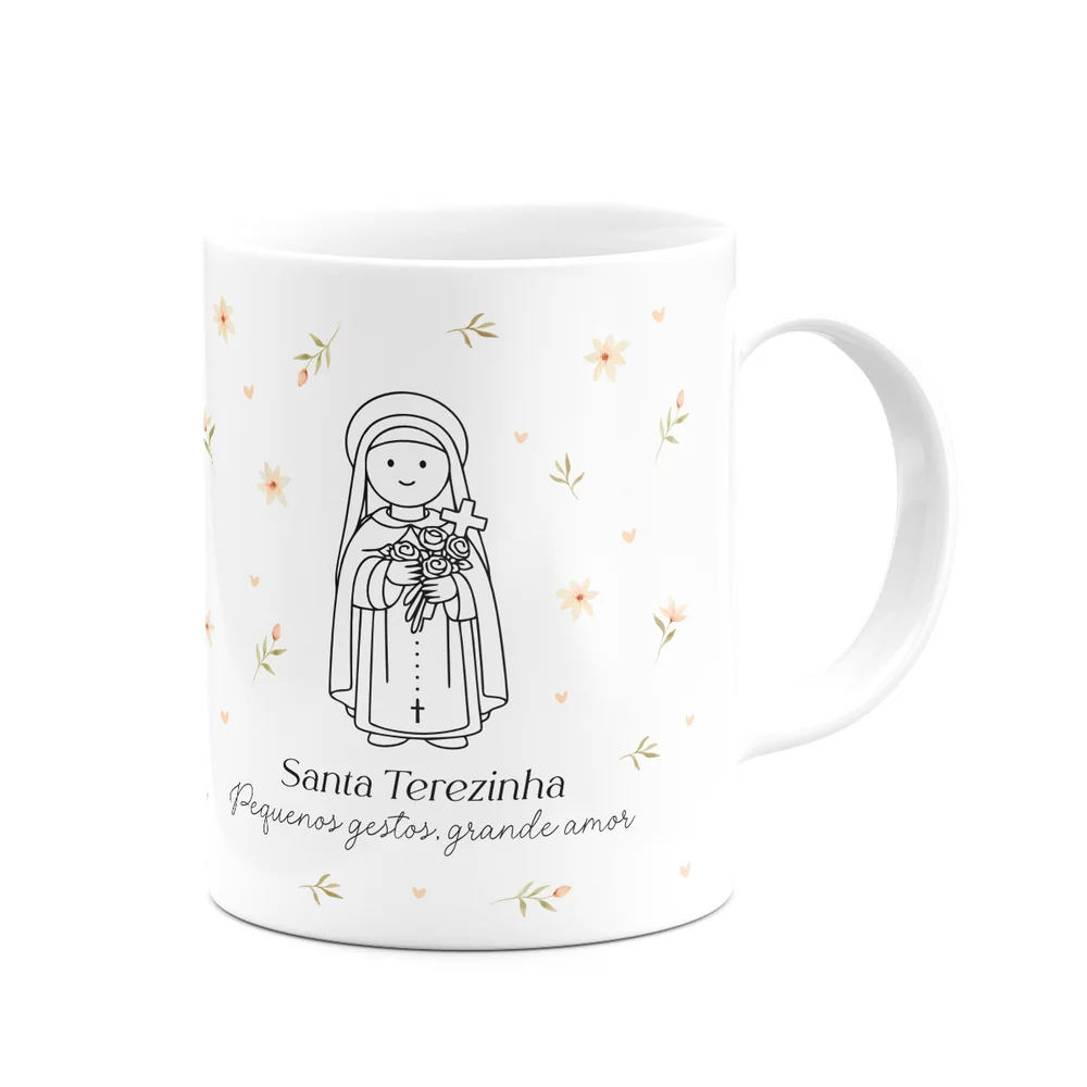 Imagem 5 de 5 do produto Caneca Religiosa Santinhos - Santa Terezinha