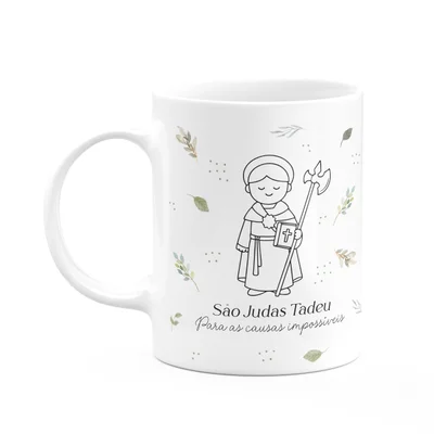 Caneca Religiosa Santinhos - São Judas Tadeu - 325ml