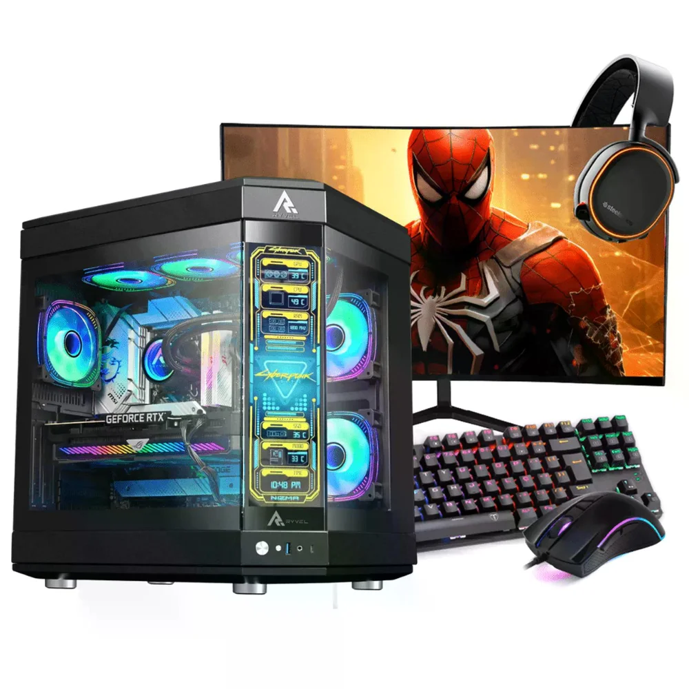 PC Gamer Completo Ryzen 5 7600x, Rx 7700 Xt, 16gb Ddr5 RGB, SSD Nvme 1TB, 700w 80 Plus, PCalt17-e
