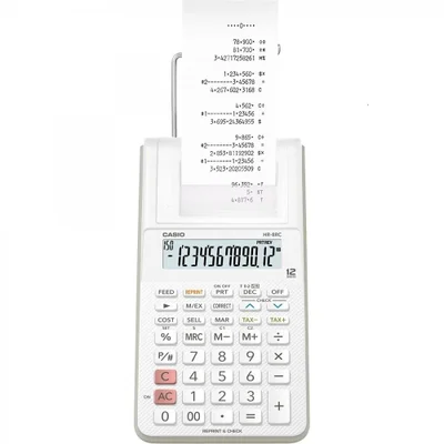 Calculadora Casio Hr-8rc Plus - Calculadora De Impressão Portátil Branca