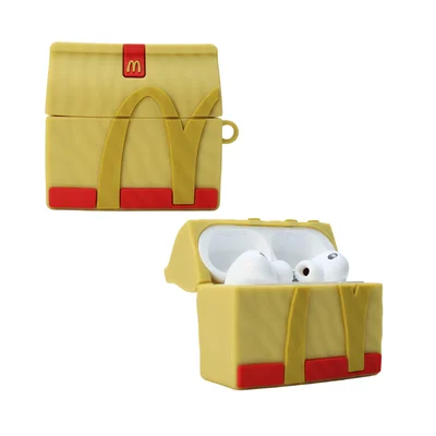 Capa Protetora De Silicone Nerdcase Compatível Com Airpods Pro 3, Fast Food