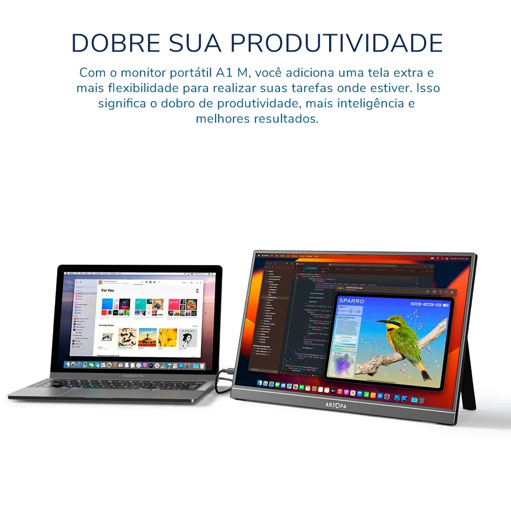 Monitor Portátil Arzopa A1m 17.3" Fhd 1080p 60hz
