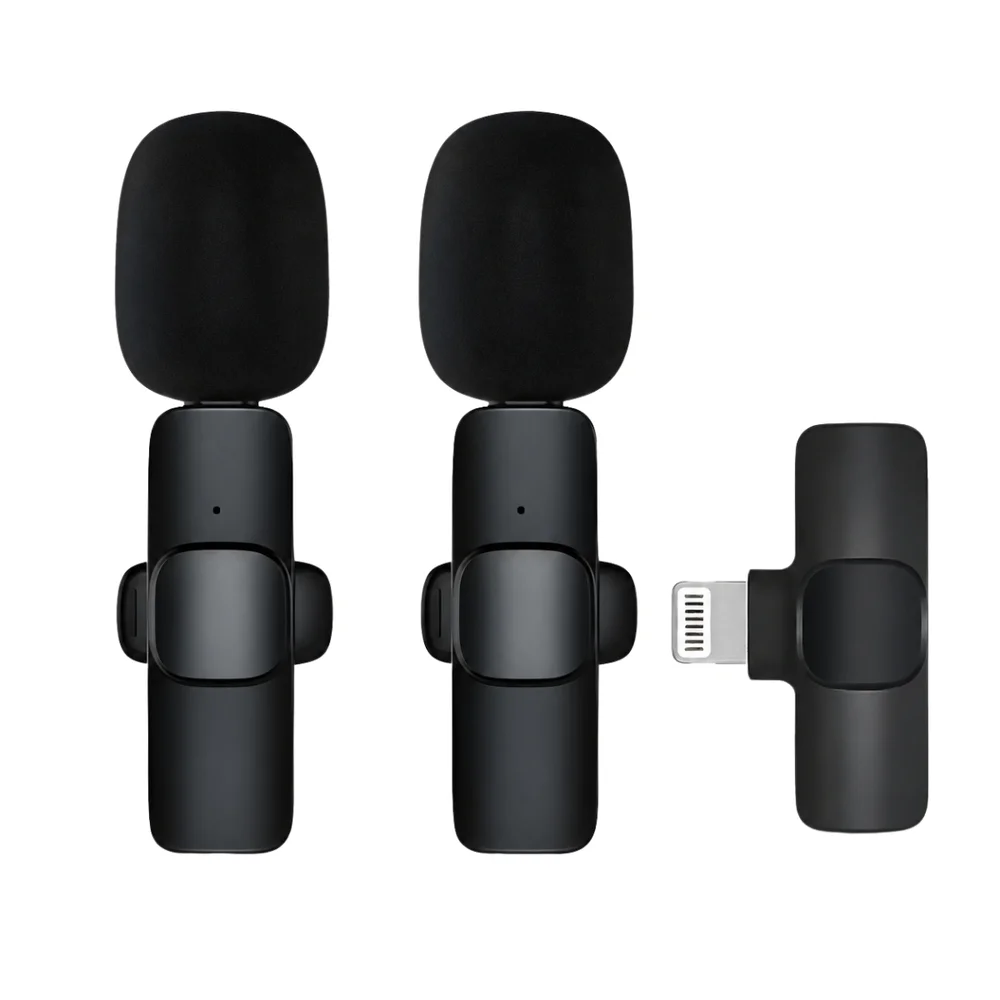 Imagem 3 de 5 do produto Mic 2 Unidades Lightning Para Shorts Áudio Nítido Premium