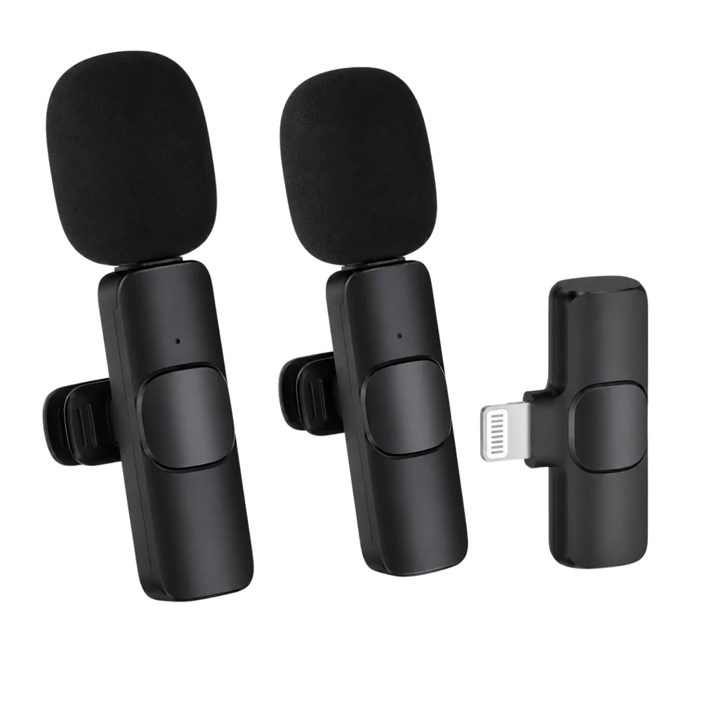 Imagem 5 de 5 do produto Mic 2 Unidades Lightning Para Shorts Áudio Nítido Premium