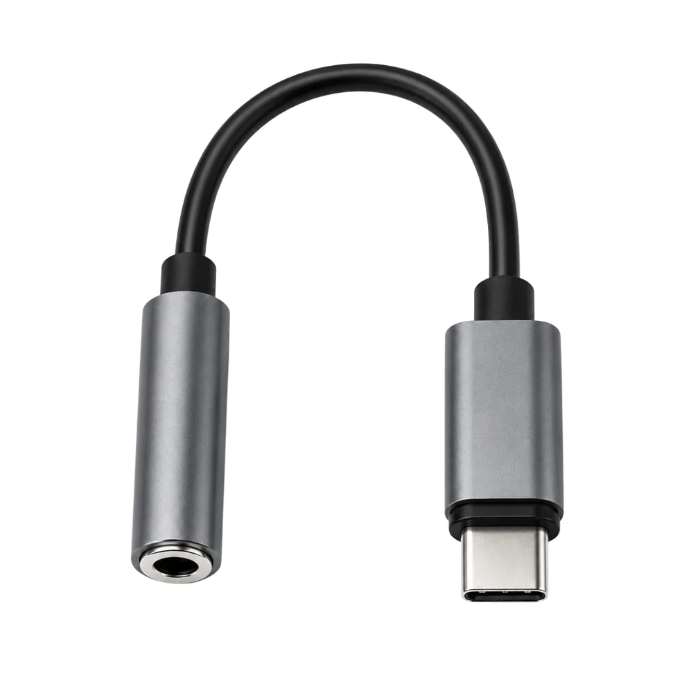 Imagem 3 de 5 do produto Adaptador Usb C P2 Preto Áudio P2 Compatível Smartphone