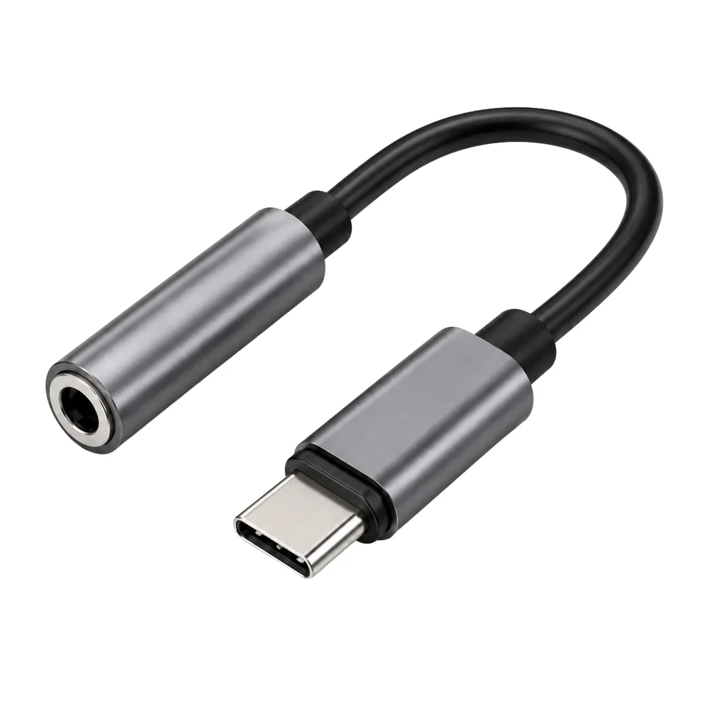 Imagem 5 de 5 do produto Adaptador Usb C P2 Preto Áudio P2 Compatível Smartphone