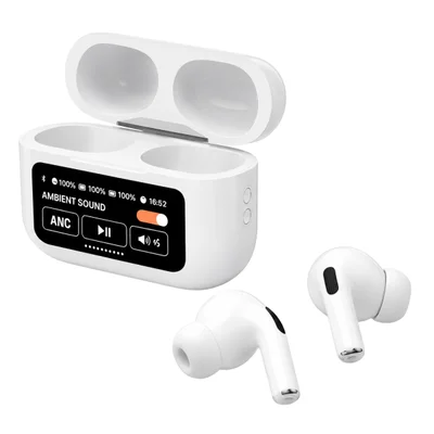 Fone Intra Auricular Branco Perolado Esporte Visor Touch