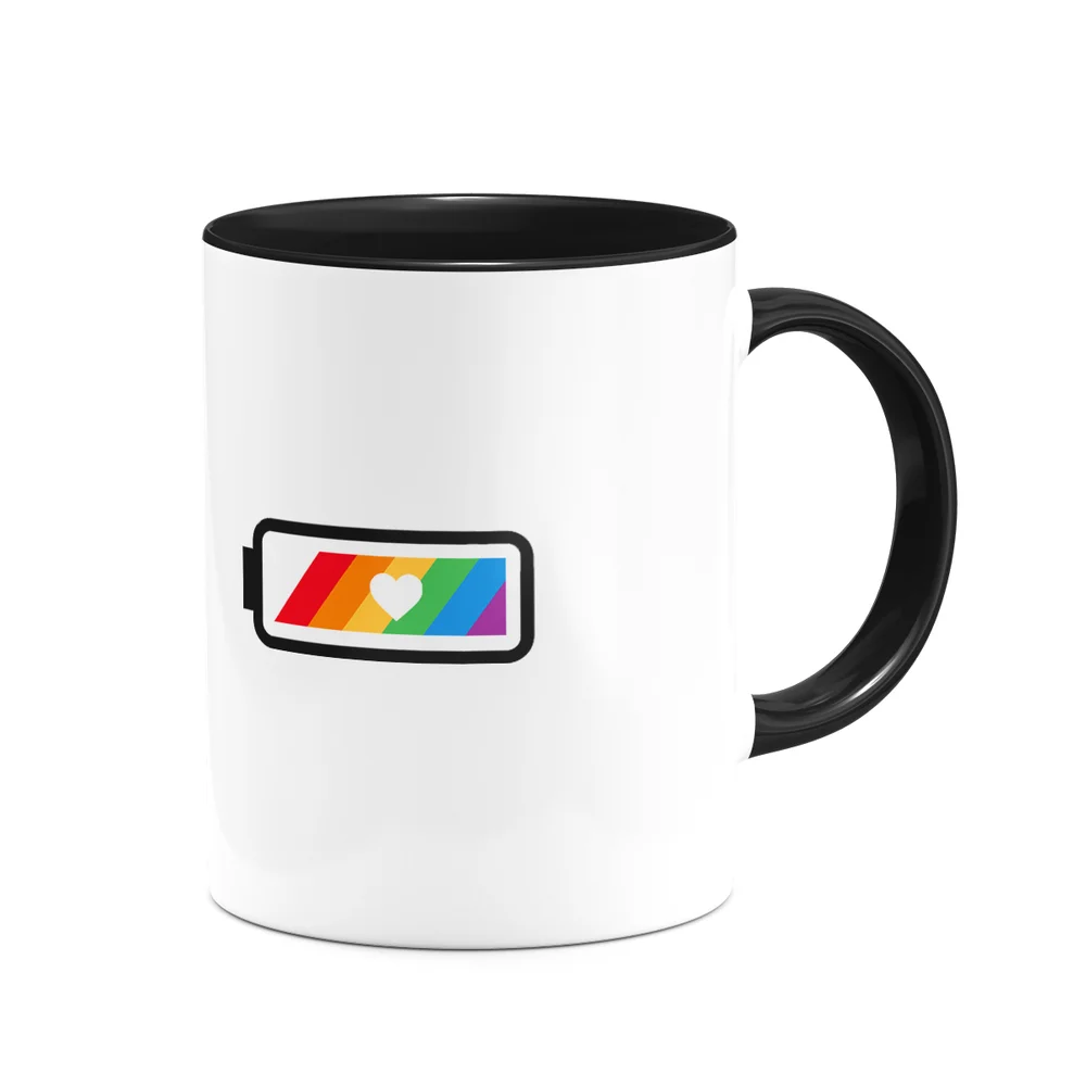 Imagem 2 de 4 do produto Caneca Divertida Lgbt - Levanta Gay - 325ml - B-black
