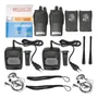 Kit 4 Radio Ht 777s Comunicador Profissional Uhf 16 Canais Original 4 Walkie Talkie Com Fone Nf