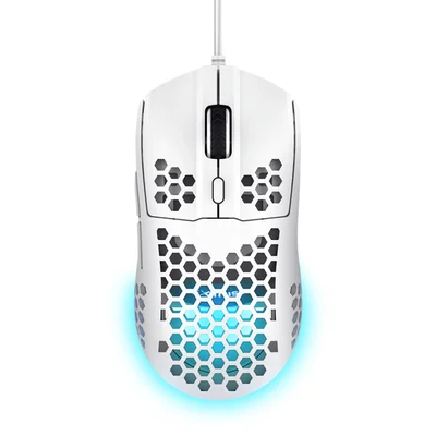 Mouse Gamer Helox Ultra Com Iluminacao Em LED Gxt 928w Branco Trust 25389