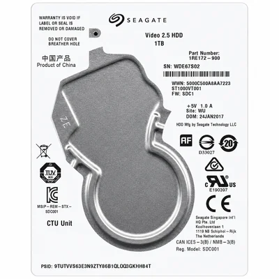 Hd 1TB Seagate Video 2.5 St1000vt001 Sata Iii 5400rpm