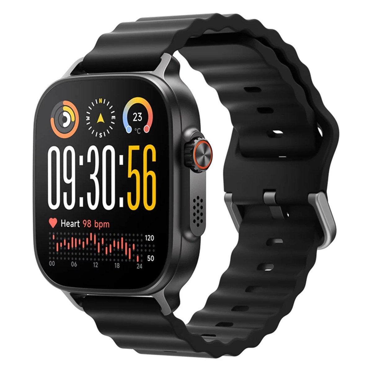 Smartwatch Realme Watch 5, AmoLED 1.97" Display 2d, Bússola, Gps Independente 5 Gnss 14 Dias Preto