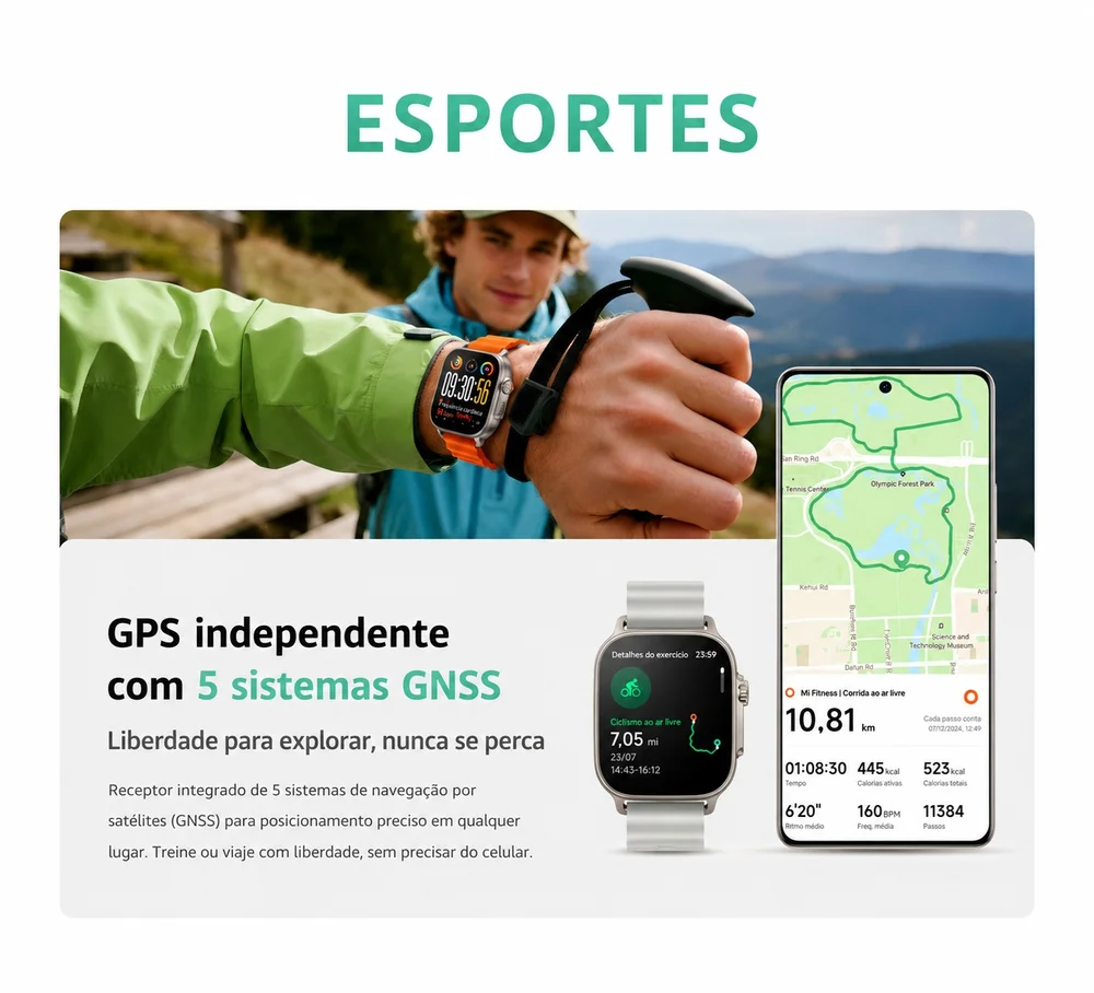 Smartwatch Realme Watch 5, AmoLED 1.97" Display 2d, Bússola, Gps Independente 5 Gnss 14 Dias Preto 5