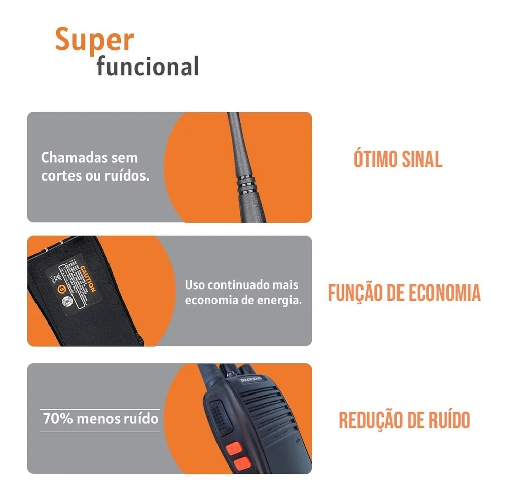 Kit 6 Radio Walk Talk Comunicador C/Fones 16Ch 12km Baofeng 777s Ht Para Construçao Empresas Segurança Kit 6 Radio Walk Talk Comunicador C/Fones 16Ch 12km Baofeng 777s Ht Para Construçao Empresas Segurança