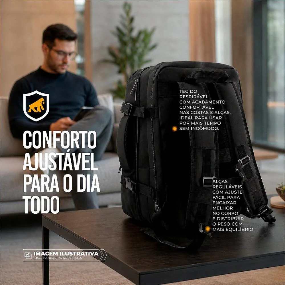 Imagem 2 de 5 do produto Mochila 33l Para Notebook Até 17" - Symetric - Gshield